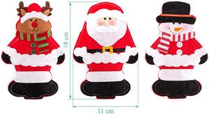 Tutumi, vánoční sváteční obal na příbor 3ks 311407, vícebarevné, CHR-06507