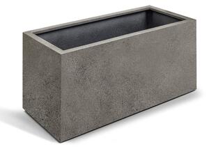 Grigio Box With Wheels Natural Concrete V 40 cm / D 90 cm