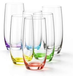 Crystalex Barevné sklenice Club Rainbow 350 ml 6 ks