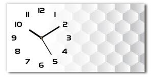 Skleněné hodiny na stěnu Šestiúhelníky pozadí pl_zsp_60x30_f_81727456