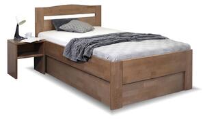 Zvýšená postel s úložným prostorem ANTONIO, 90x200, masiv buk