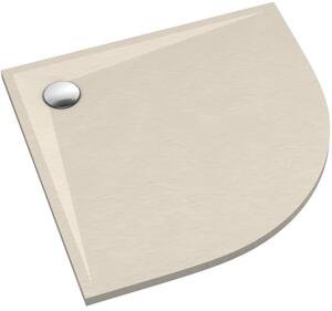 Schedline Libra Cashmere Stone půlkruhová sprchová vanička 80x80 cm béžová 3SP.L1O-8080/PK/ST