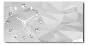 Skleněné hodiny na stěnu Abstrakce trojúhelníky pl_zsp_60x30_f_81917329