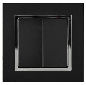 Timex Žaluziový výpínač Magic kompletní vypínač - rámeček černá chrom