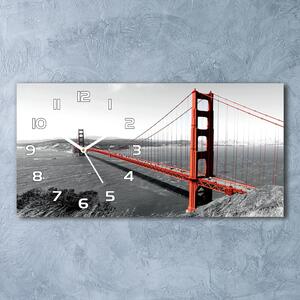 Skleněné hodiny na stěnu Most San Francisco pl_zsp_60x30_f_82486303