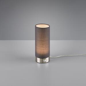 Trio R52460111 LED stolní svítidlo Emir 1x5,5W | 370lm | 3000K - 3 fázový stmívač, matný nikl, šedá