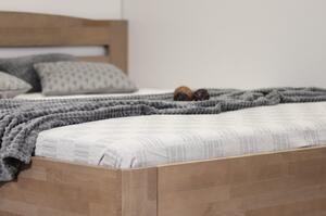 Zvýšená jednolůžková postel ANTONIO, 120x200, masiv buk
