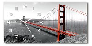 Skleněné hodiny na stěnu Most San Francisco pl_zsp_60x30_f_82486303