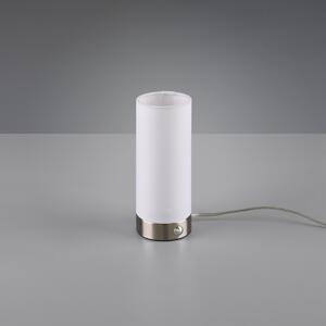 Trio R52460101 LED stolní svítidlo Emir 1x5,5W | 370lm | 3000K - 3 fázový stmívač, matný nikl, bílá