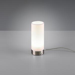 Trio R52460101 LED stolní svítidlo Emir 1x5,5W | 370lm | 3000K - 3 fázový stmívač, matný nikl, bílá