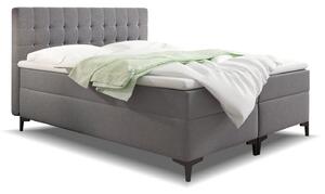 Zvýšená postel boxspring DENVER LUX, s matracemi a topperem, 140x200