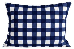 Povlak na polštář z mikrovlákna NAVY GINGHAM 70x90 cm, modro-bílý