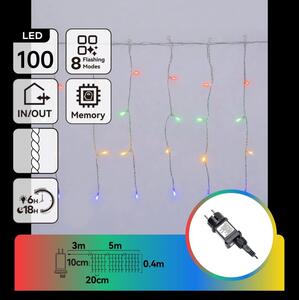 Aigostar - LED Venkovní vánoční řetěz 100xLED/8 funkcí 8x0,4m IP44 multicolor