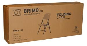 BRIMO Skládací židle - 1 ks - Plast