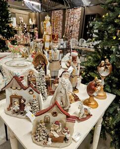 Vánoční dekorace vánoční betlém Svatá rodina na noze - 11*11*30 cm