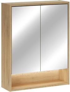 Comad Viola skříňka 60x19x77 cm se zrcadlem dub CREMONA UN 84-60-2D