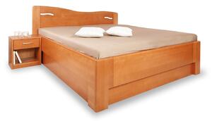 Vysoká postel s úložným prostorem K-DESIGN 2, masiv buk