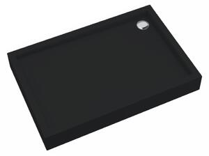 Schedpol Medium Black Mat obdélníková sprchová vanička 120x80 cm černá 3.4738/C/MG