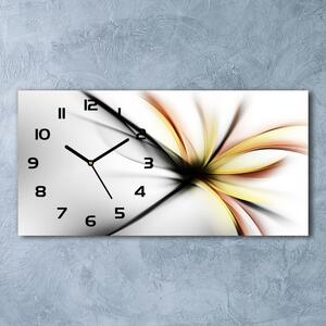 Skleněné hodiny na stěnu Abstrakce květina pl_zsp_60x30_f_84906965