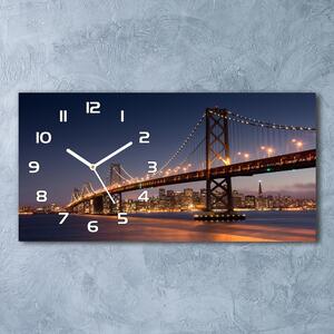Skleněné hodiny na stěnu Most San Francisco pl_zsp_60x30_f_84925741