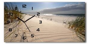 Skleněné hodiny na stěnu tiché Mřežino pláž pl_zsp_60x30_f_84989686