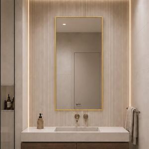 Baltica Design Aluma zrcadlo 50x100 cm obdélníkový zlatá 5904107933528