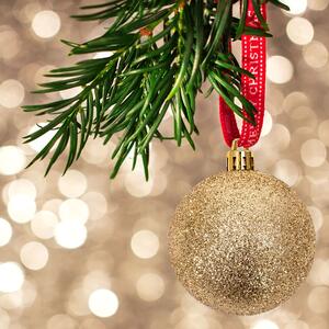 Tutumi, vánoční ozdoby na stromeček 101ks 311437, růžová-zlatá, CHR-02004