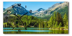 Skleněné hodiny na stěnu Jezero v horách pl_zsp_60x30_f_85133494