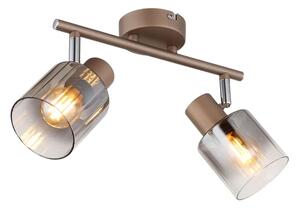 Globo Lighting Walton stropní světlo 2x40 W kouřová 54318-2
