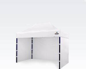 BRIMO Rozkládací stánek 2x3m - s 3 stěnami - Bílá E. Ocel