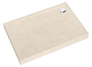 Schedpol Caspar New Cashmere Stone obdélníková sprchová vanička 120x80 cm béžová 3.2333/PK/ST