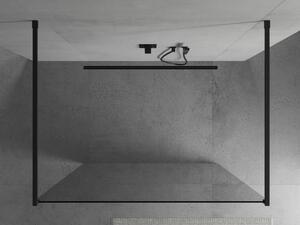 Mexen Kioto volně stojící sprchová zástěna 100 x 200 cm, Průhledné 8 mm, Černá