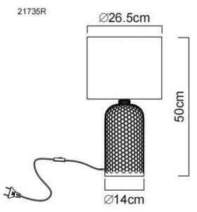 Globo Lighting Sofia stolní lampa 1x60 W červená 21735R