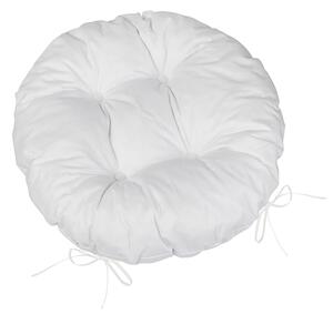 Sedák prošívaný kulatý Adéla 40 cm - Bílý