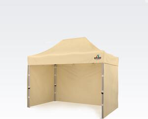 BRIMO Profi Zahradní Stan 2x3m ALU EXCLUSIVE (3 stěny) - s 3 stěnami - Béžová E. Alu