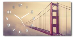 Skleněné hodiny na stěnu Most San Francisco pl_zsp_60x30_f_85695619