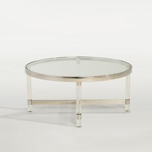 Kulatý stolek se skleněnou deskou EQUINP