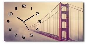 Skleněné hodiny na stěnu Most San Francisco pl_zsp_60x30_f_85695619