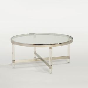 Kulatý stolek se skleněnou deskou EQUINP