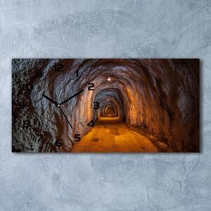 Skleněné hodiny na stěnu Podzemní tunel pl_zsp_60x30_f_85978893