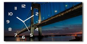 Skleněné hodiny na stěnu Brooklinský most pl_zsp_60x30_f_85968041