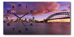 Skleněné hodiny na stěnu tiché Most Sydney pl_zsp_60x30_f_86410877