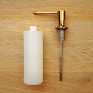 Sink Quality Top, dávkovač saponátu pro kuchyňský dřez 400ml, zlatá lesklá, SKQ-DOZL-GD