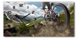 Skleněné hodiny na stěnu Horská cyklistika pl_zsp_60x30_f_86431808