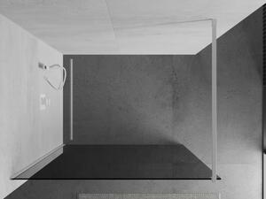 Mexen Kioto sprchová zástěna 70 x 200 cm, Grafitově černá 8 mm, Bílá