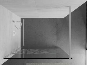 Mexen Kioto sprchová zástěna 70 x 200 cm, Průhledné/Bílý vzor 8 mm, Bílá