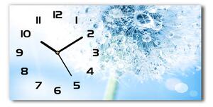 Moderní skleněné hodiny na stěnu Pampeliška pl_zsp_60x30_f_87595750