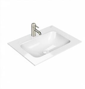 Oltens Kalla umyvadlo 60.2x46 cm obdélníkový nábytkový bílá lesk 40207000