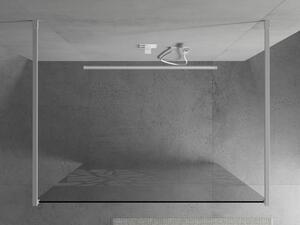 Mexen Kioto volně stojící sprchová zástěna 100 x 200 cm, Průhledné/Bílý vzor 8 mm, Bílá