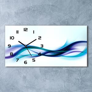 Skleněné hodiny na stěnu Abstrakce vlny pl_zsp_60x30_f_87971170